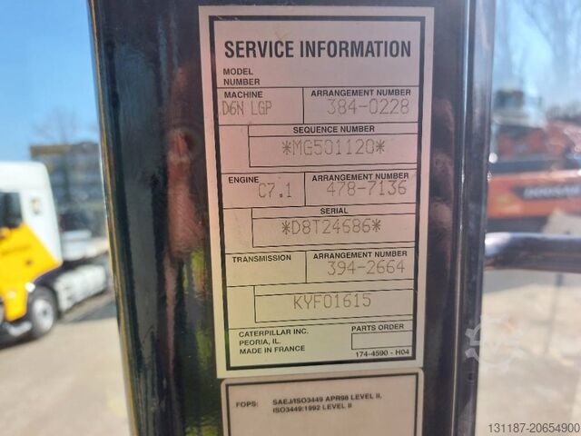 เครื่องปรับระดับ CAT D6N LGP (Ripper+GPS prepared)