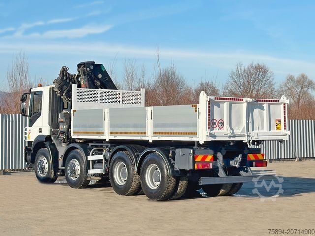 Truck mounted crane IVECO TRAKKER * HIAB 211 E - 6 HIDUO+ FUNK / 8x4 *TOP