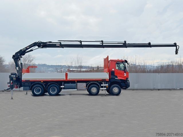 Truck mounted crane RENAULT K 430 * HIAB 211 EP - 5 HIDUO+ FUNK * 8x4
