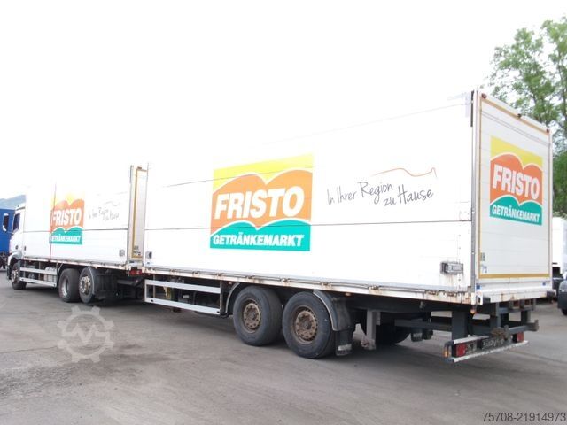 Içecek kamyonu MERCEDES-BENZ 2543 Actros*2x 7,7 m Schwenkwand*kpl Zug*MSH*Ret