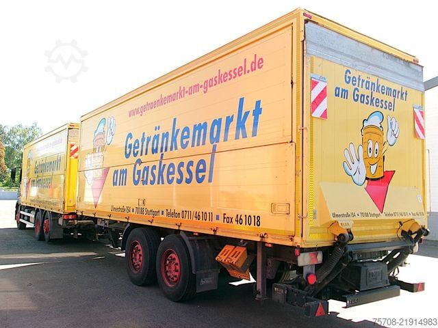Içecek kamyonu MERCEDES-BENZ 2543 Actros*kpl Zug*2x 7,6 m Schwenkwand*LBW*NLA