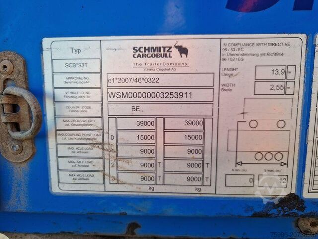 Sættevogn Schmitz Cargobull TAUTLINER FOSSE A BOBINES