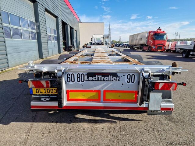 Long material semitrailer Lecitrailer PORTE CONTENEURS MULTI POSITIONS