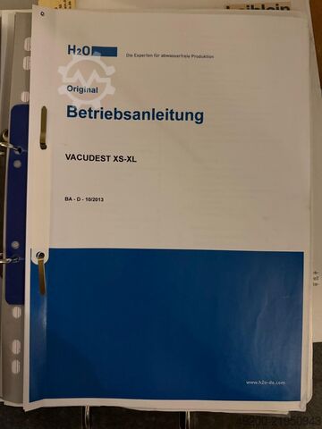 Impianto di trattamento acque industriali H2O GmbH VACUDEST XS-XL