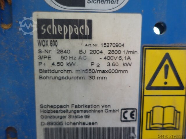 Sega a cavalletto SCHEPPACH WS600WOX