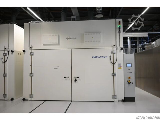 Horno de cámara con recirculación 200°C, horno eléctrico Vötsch VTU 375/230/135 mit 11,6m³