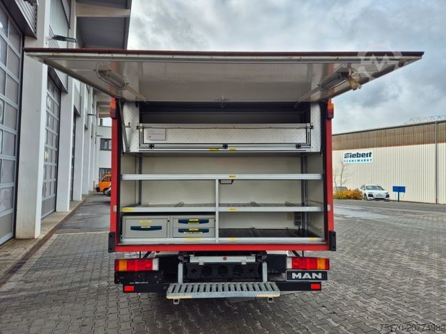 Specialios paskirties sunkvežimis MAN LE 9.150 Feuerwehr Schmitz GW-6 Gerätewagen