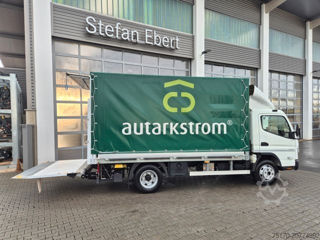 Tentinė furgonė MITSUBISHI Canter 7C15 LBW Klima Navi Kamera AHK