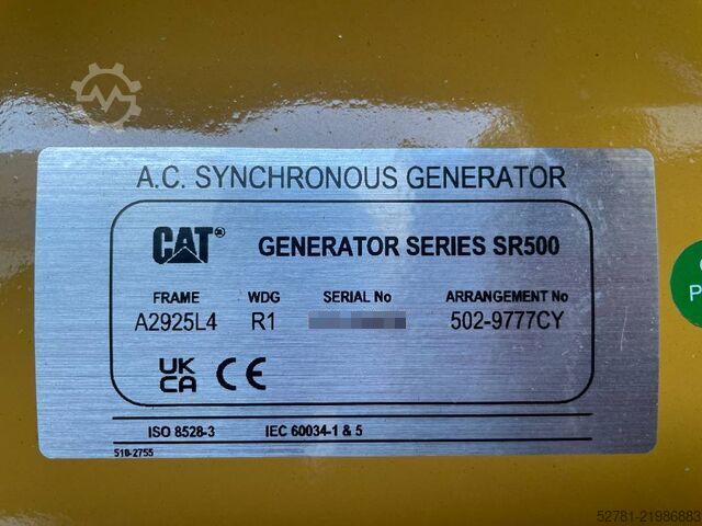 Agregado Caterpillar DE400E0 - C13 - 400kVA Generator - DPX-18023