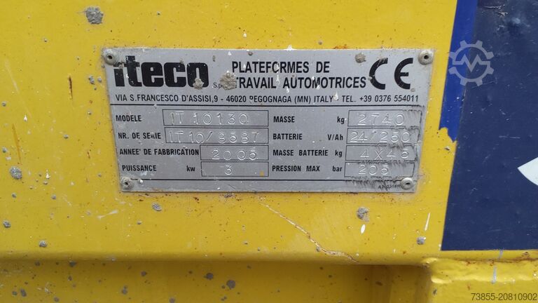 โต๊ะยกแบบกรรไกร Iteco IG 10130 (9,85m)