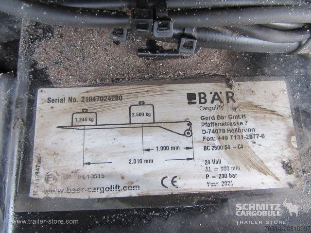 Semirremolque caja Schmitz Cargobull Trockenfrachtkoffer Standard Ladebordwand