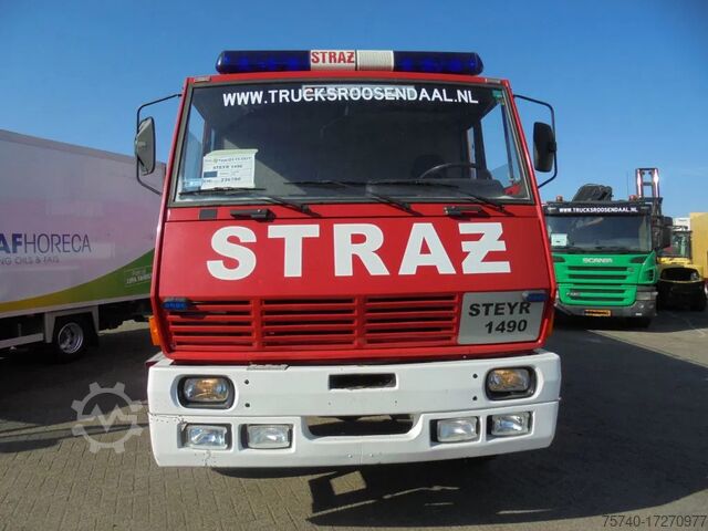 Carro de bombeiros Steyr 1490 + Manual + 6X6 + 16000 L + TATRA