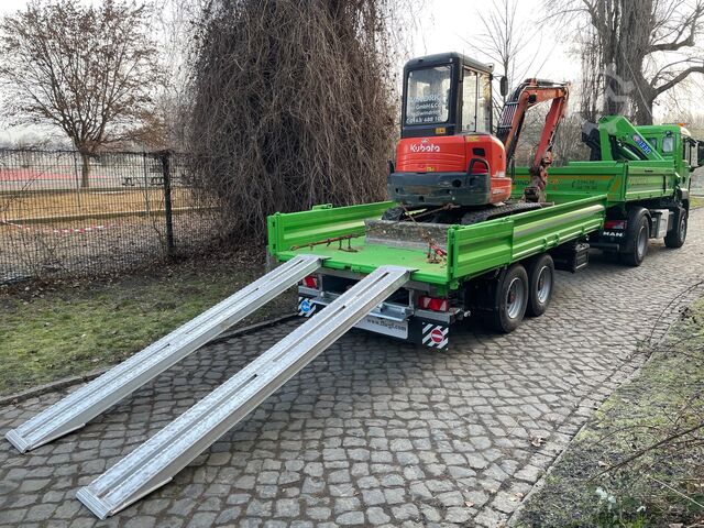 Remolque volquete trilateral FLIEGL Tandem-Seitenkipper TSK 135 - 5 Meter