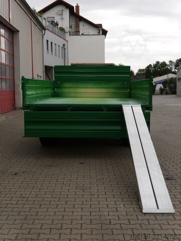 Remolque volquete trilateral FLIEGL Tandem-Seitenkipper TSK 135 - 5 Meter