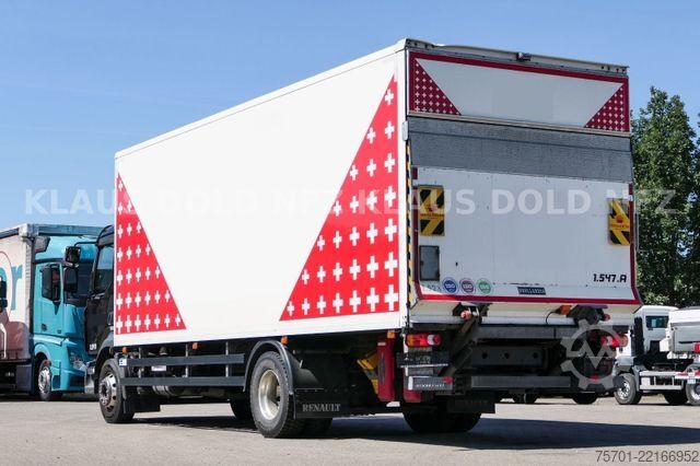 Camión caja RENAULT D 16.280 Koffer 16t Vollluft LBW Euro 6