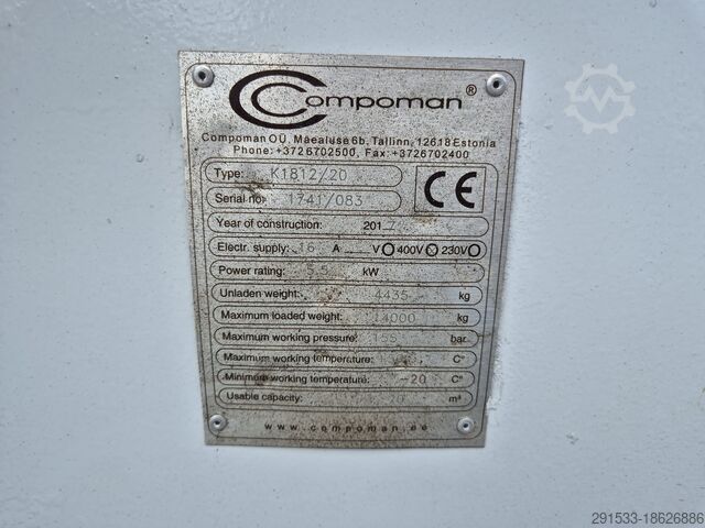 Pressebeholder Compoman K1812/20 / PRESS CONTAINER / 20M3