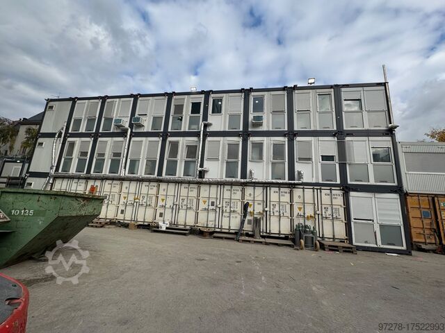 Modulaire containerbouw bestaande uit 24 stuks. Baucontainer Hochburg Container