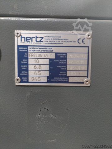 Schraubenkompressor Hertz Frecon Plus 45