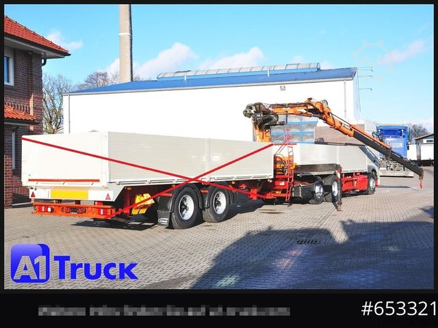 Automobilis ar plakanu platformu DAF XF 440, Baustoff, Terex 145.2