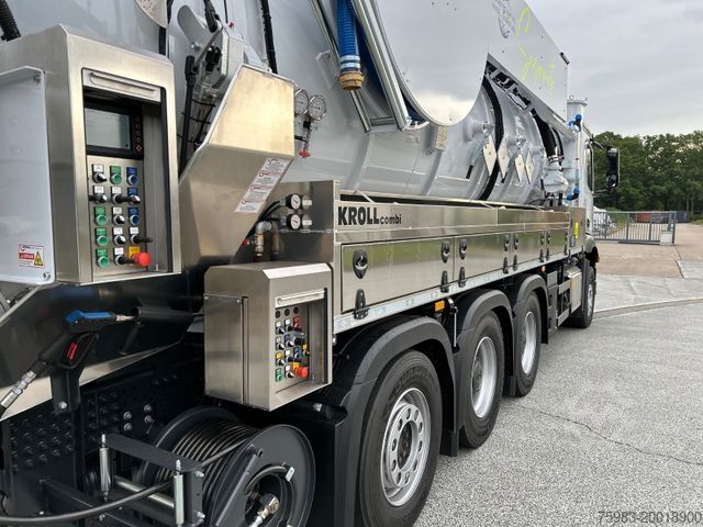 Vakuuma autocisterna MERCEDES-BENZ Arocs 3251 8x4 / KROLL ADR-Kombi K1,0-17,0/28 PE