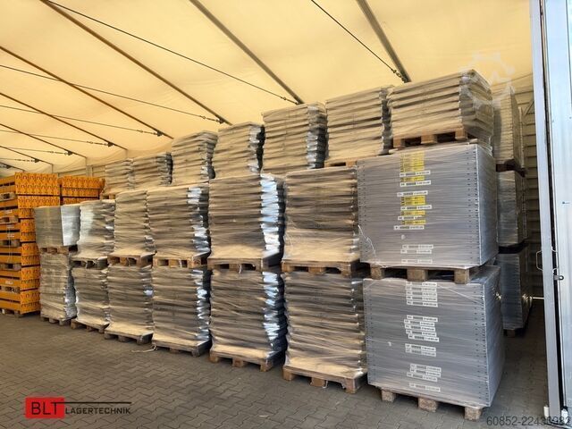 Modular shelf ca. 3,06 lfm. Fachbodenregale META Clip, H: 250 cm , T: 40 cm , 100 kg pro Ebene
