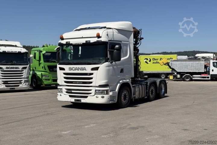 Standard SZM Scania G490 6x2 Hiab 165ZT Holzkrane / Swiss-Vehicle