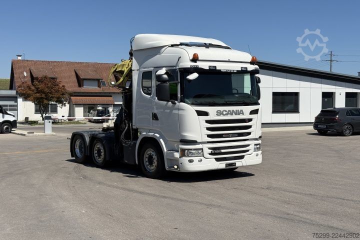 Standard SZM Scania G490 6x2 Hiab 165ZT Holzkrane / Swiss-Vehicle