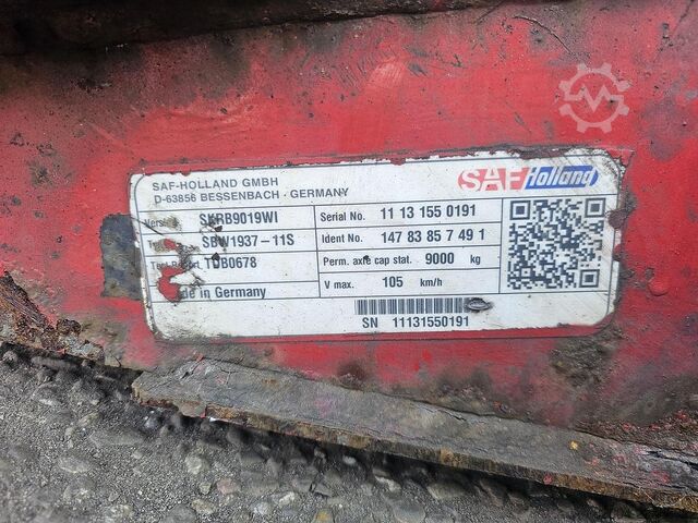 Eje SAF SKRB9019WI / TRAILAXLE DISC.