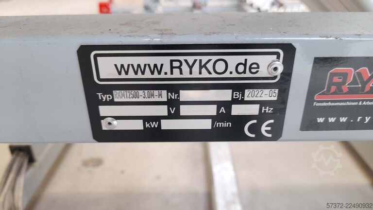 Mesa de montaje para cajones de persiana Ryko RKMT 2500-3.0M-M