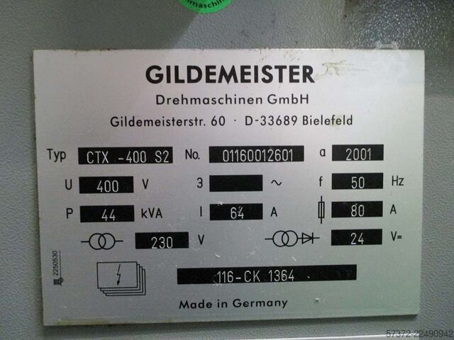 Torno CNC de un solo husillo Gildemeister CTXA-400 S2