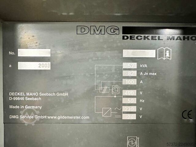 Centro de mecanizado CNC Deckel Maho DMU 70 eV