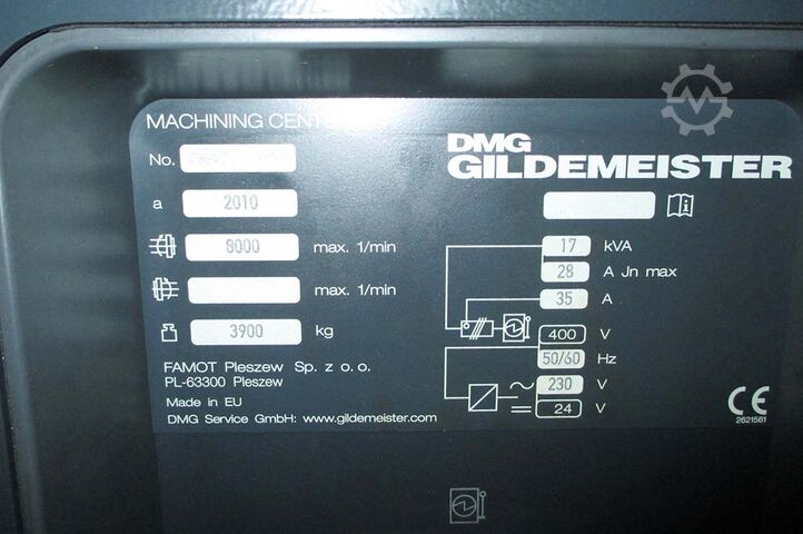 Centro de mecanizado CNC vertical DMG Gildemeister DMC 635V eco