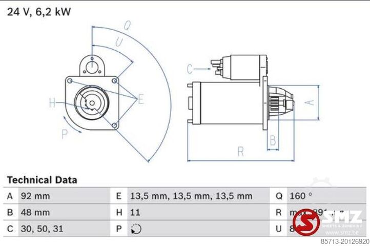 Eletricidade Mercedes Starter mercedes actros
