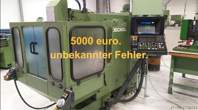 CNC milling machines with unknown error 