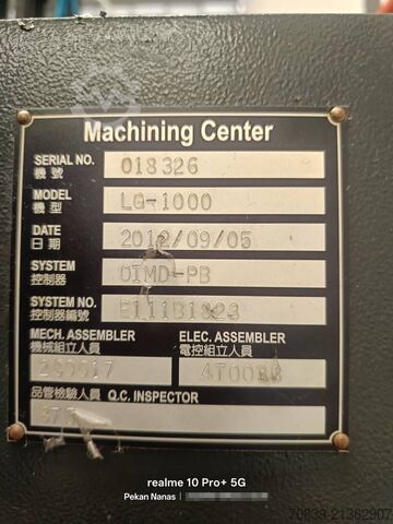 立式加工中心 HartFord LG-1000