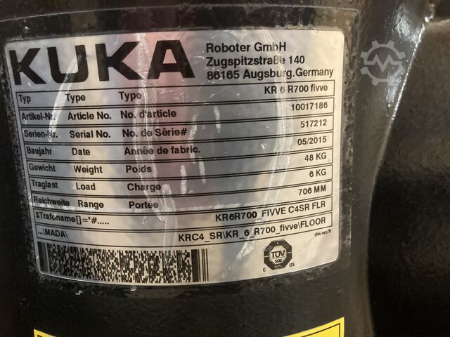 শিল্প রোবট KUKA KR 6 R700 fivve