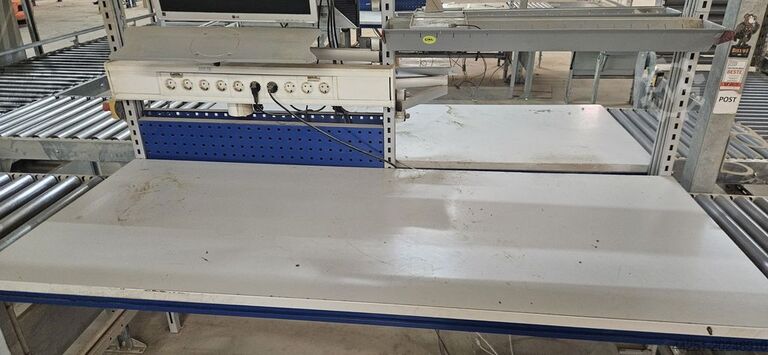 Sistema de puesto de embalaje, transportador de rodillos para puesto de embalaje Soco System Packstation