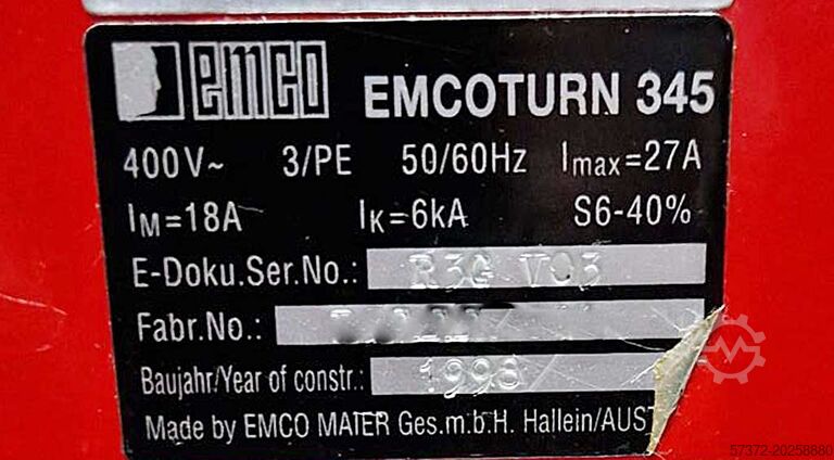 CNC drejebænk Emco Turn 345