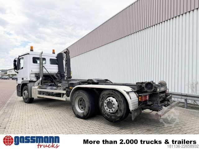 Camião porta-contentores de gancho Mercedes-Benz Actros 2536 L 6x2 , Lenk-/Liftachse