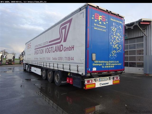 Semirremolque abierto con toldo KRONE Sattelauflieger SDP 27 eLB4-CS Krone, Schiebever