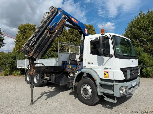 شاحنة مسطحة MERCEDES-BENZ Axor 2633 / 6x4 / Kran PM 15.5 LC / Funk Fern