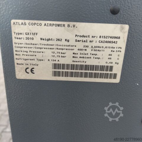 Vijačni kompresor Atlas Copco GX11FF