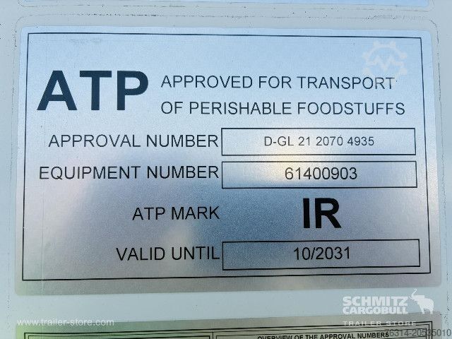 냉장 세미트레일러 Schmitz Cargobull Tiefkühler Standard Doppelstock Trennwand