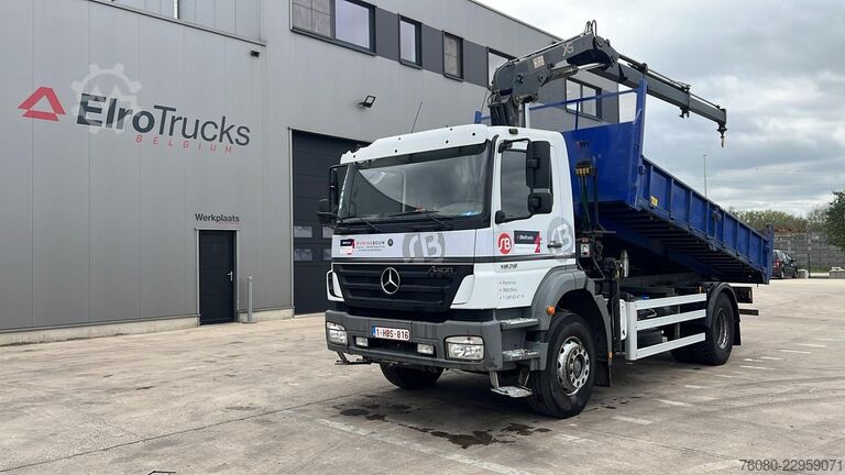 Samovoz z žerjavom Mercedes-Benz Axor 1828 (BELGIAN TRUCK / HIAB 122 E / MANUAL ...