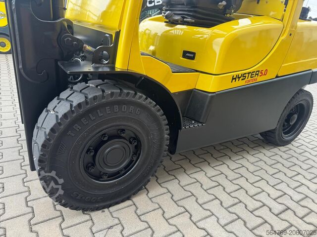 4-kolesový vysokozdvižný vozík Hyster H 5.0FT/Positioner+sideshift/ 3662 hours