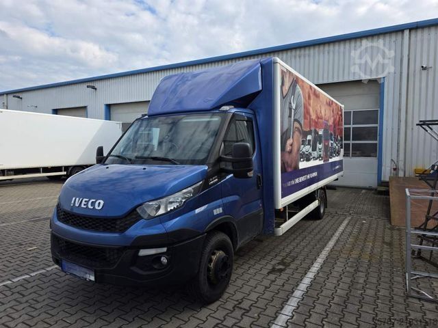 Skriňová dodávka IVECO 72-210 KJoffer mit Ladebordwand,AHK, Blatt/ Luft