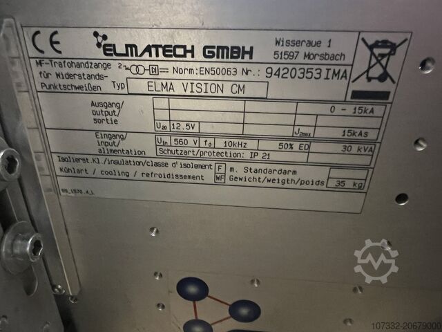 Stroj za točkovno varjenje ELMAtech GmbH ELMA Vision CM