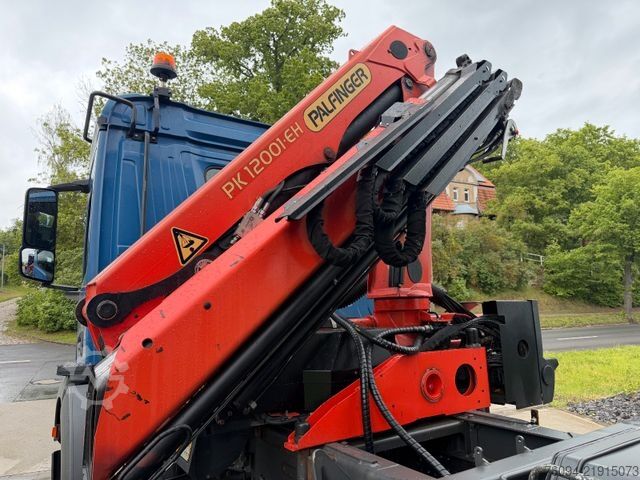 Τρίπλευρο ανατρεπόμενο φορτηγό MERCEDES-BENZ Arocs 1830 4x2 Kipper KRAN 13m Funk Greifer AHK