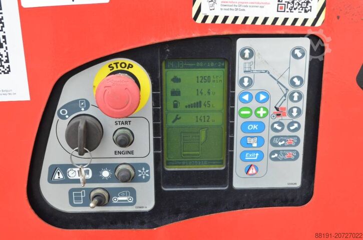 Leddelt teleskopisk arbejdsplatform Manitou ManGo 12