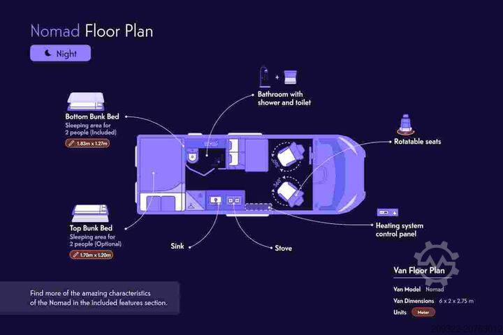 Husvagn/husbils Fiat Weinsberg Carabus 600 K | 4 Posti Letto | Completamente Attrezzato